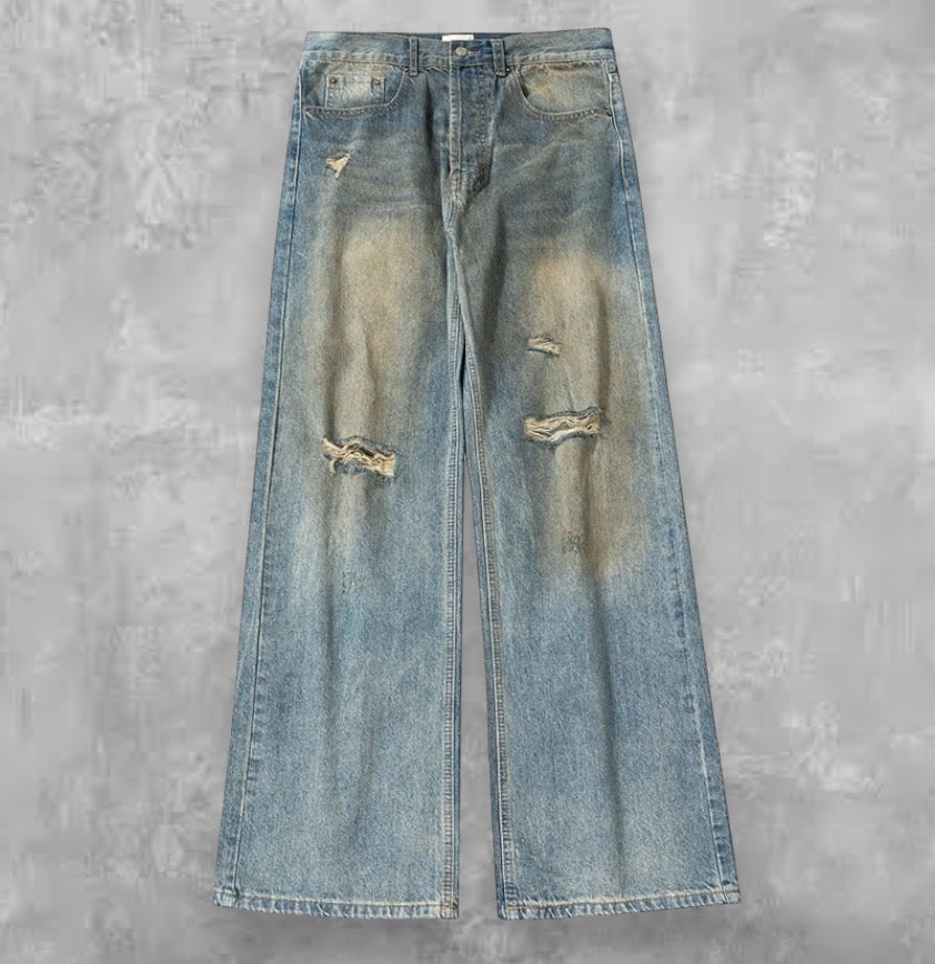 “The Baggy” Thrashed Denim
