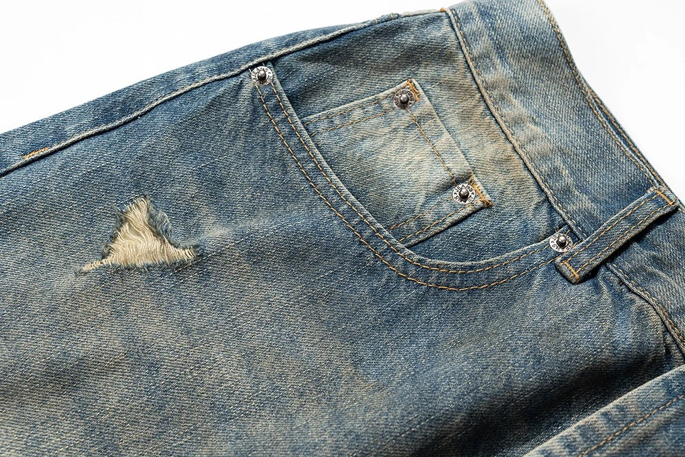 “The Baggy” Thrashed Denim