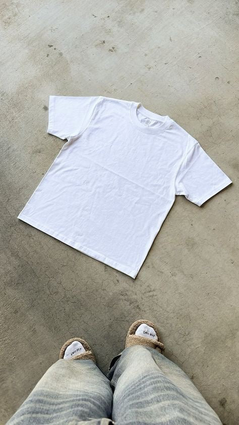 “The 90s” White Blank Tee