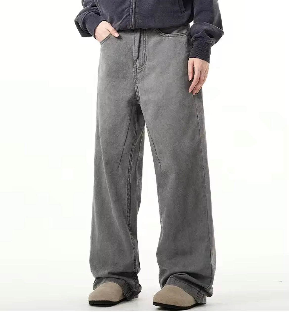 “The Baggy” Gray Denim