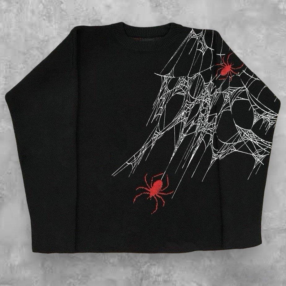 Black Widow Spider Knit